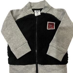 Carolina gamecocks Boys Toddler Black Gray Full Zip Sweatshirt Jacket 2T sherpa